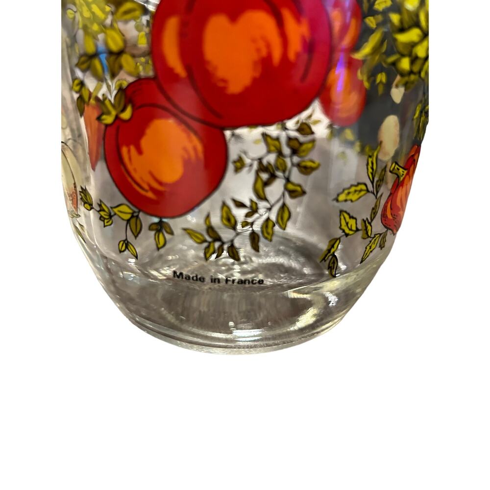 Vintage Arc France Glass Canister Set- Spice of Life Design, Set of 2, 1.5L & 1L - Picture 5 of 8